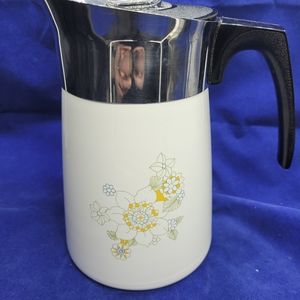 Vintage Corning Ware 6 cup Percolator Coffee Pot
